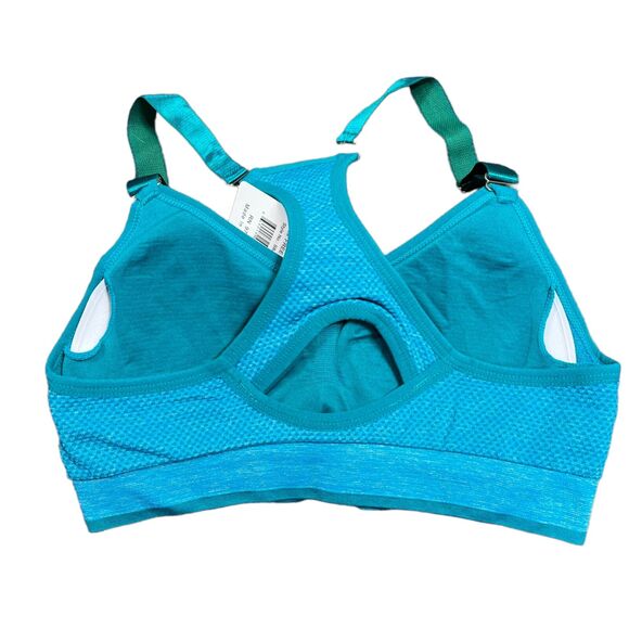 Kali and Win Womens Sports Bra Seamless Racerback Light Support Teal Med Large - Picture 5 of 8